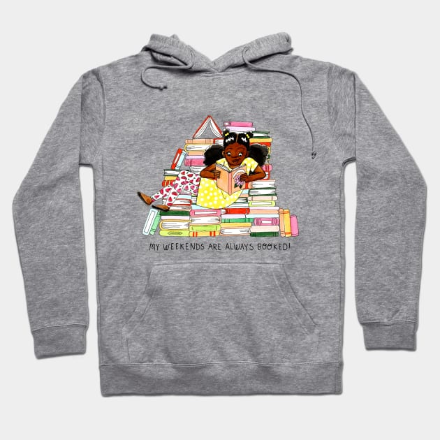 Books Hoodie by Coily And Cute